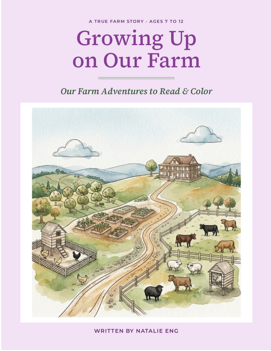 Growing Up On Our Farm Coloring Book